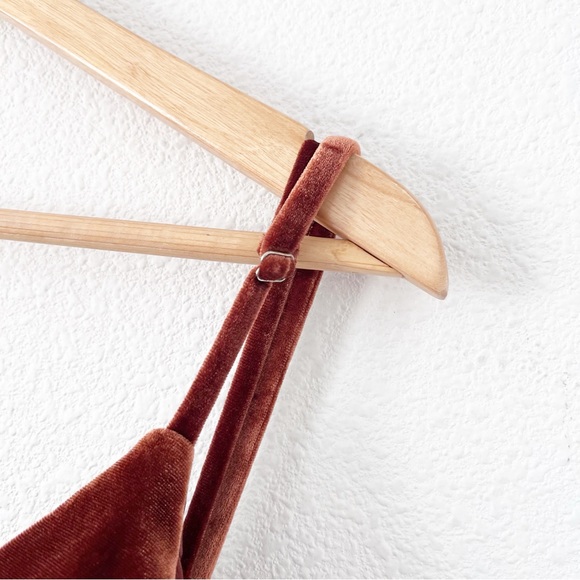 Revelry Sky Velvet Bridesmaid Maxi Dress in Terracotta - Picture 10 of 11